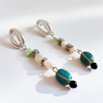 Turquoise Dream Shell Earrings