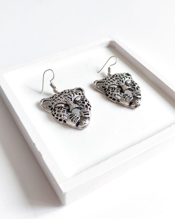 Handmade Authentic Leopard Earrings