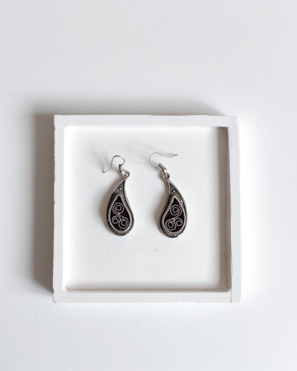 Anatolian Shawl Motif Earrings