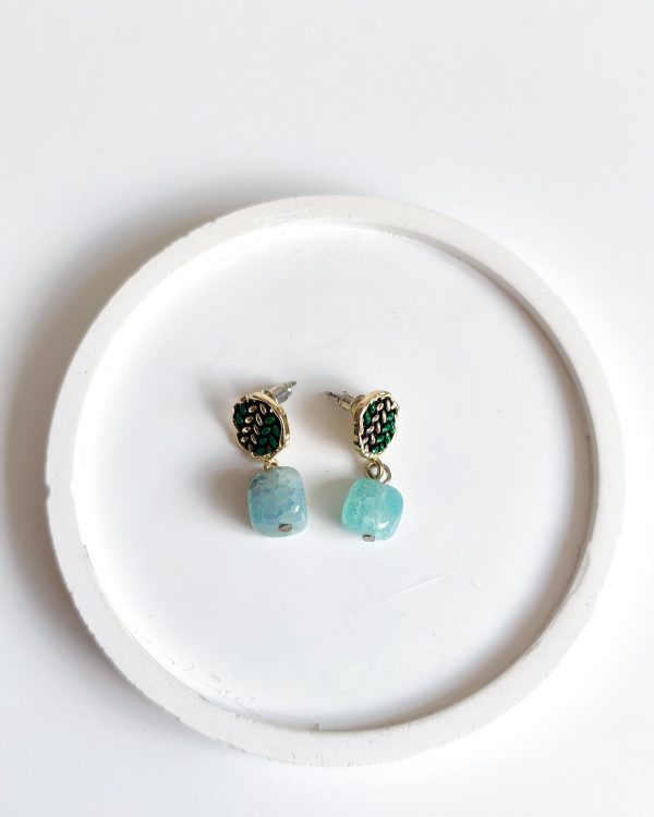 Mystic Boteh Figurine Vintage Earrings