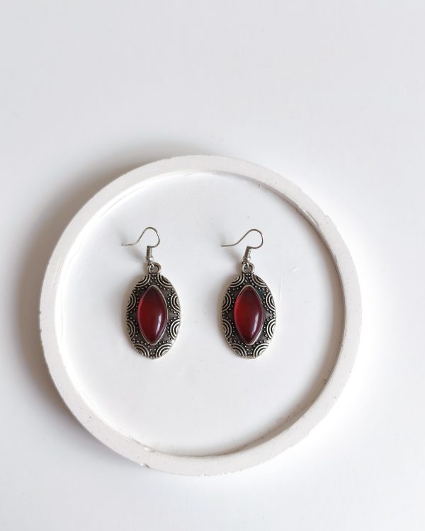Handmade Boho Silver Dangle Earrings