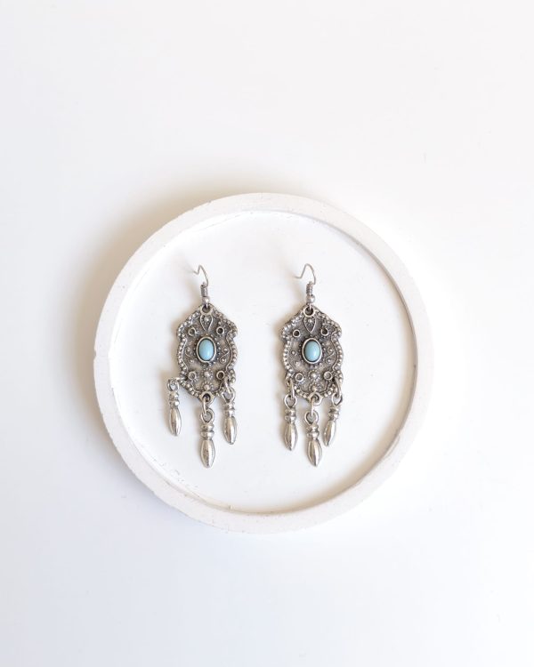 Handmade Bohemian Turquoise Earrings