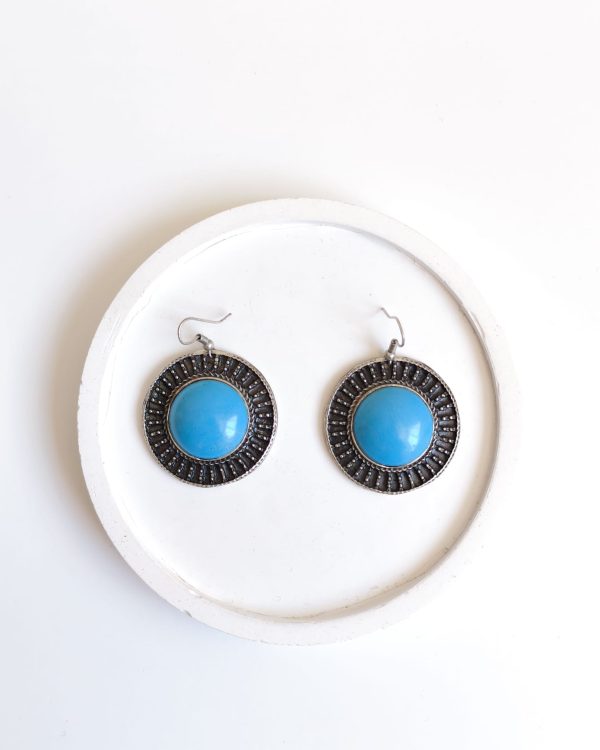 Azure Aura Vintage Earrings